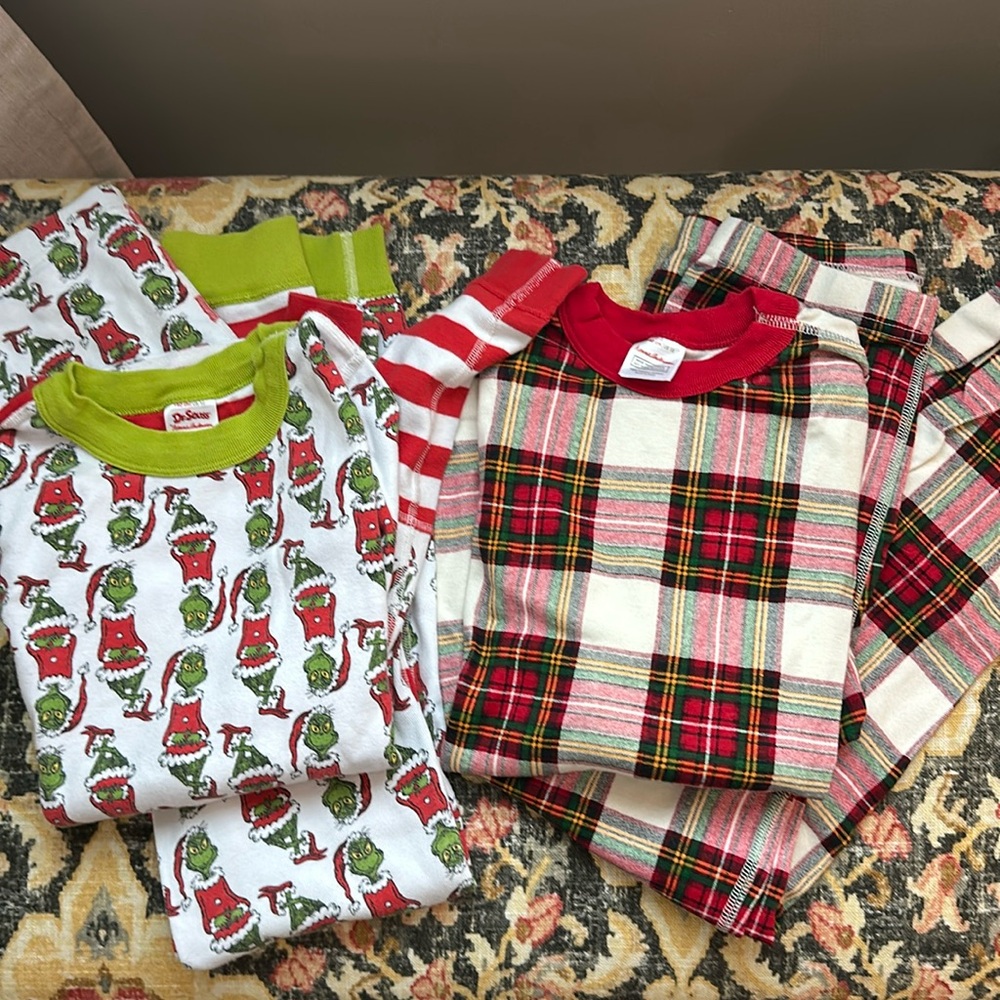 Hanna Andersson Christmas pajama bundle size 10
